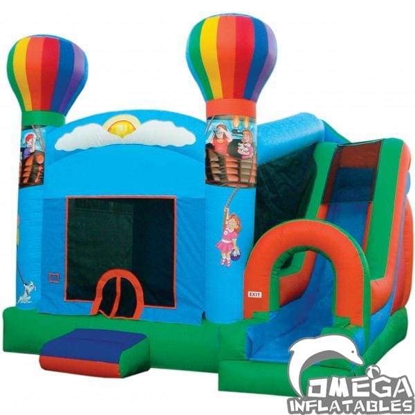 Hot Air Balloon Bounce House With Slide