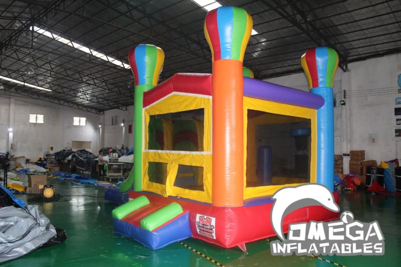 Hot Air Balloon Dual Lanes Combo - Omega Inflatables