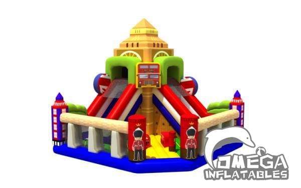 Inflatable Bouncy Castle With Slide