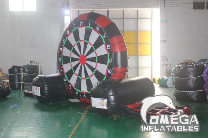 Inflatable Dart Board with Tic Tac Toe Game