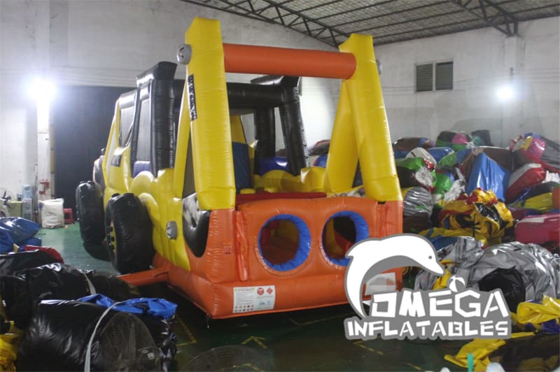 Inflatable Digger Backhole Obstacle Course