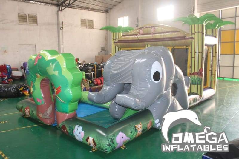 Children Inflatable Jungle Themed Playzone
