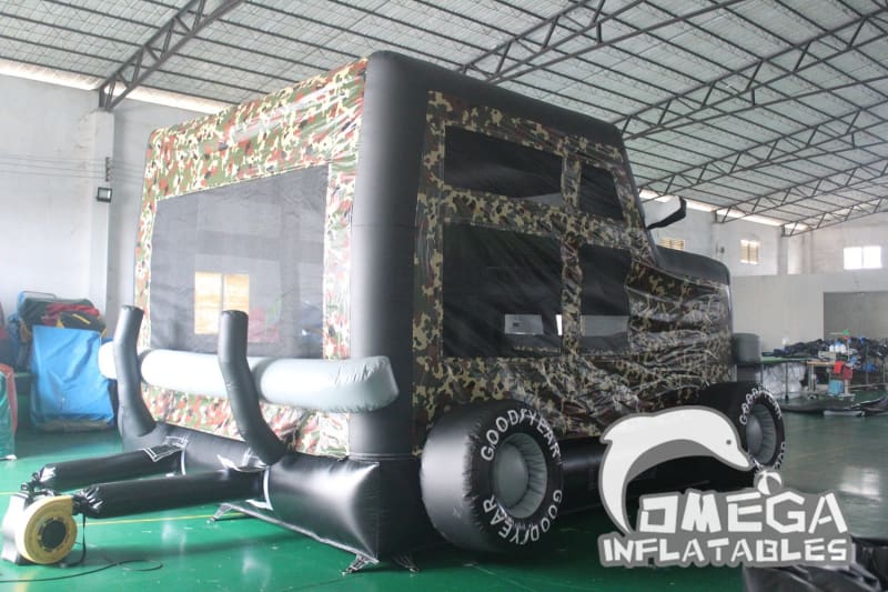 Inflatable Military Truck Bounce House
