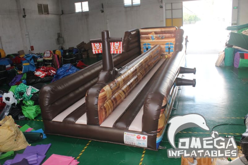 Inflatable Pirate Ship Bungee Run