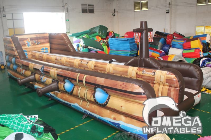 Inflatable Pirate Ship Bungee Run