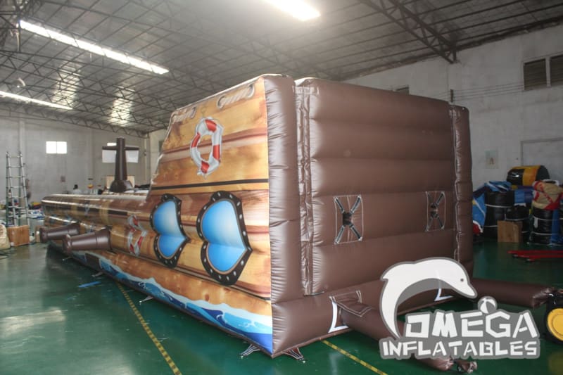 Inflatable Pirate Ship Bungee Run