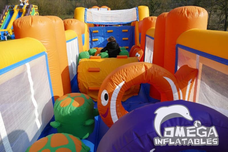 Inflatable Shark Obstacle Course