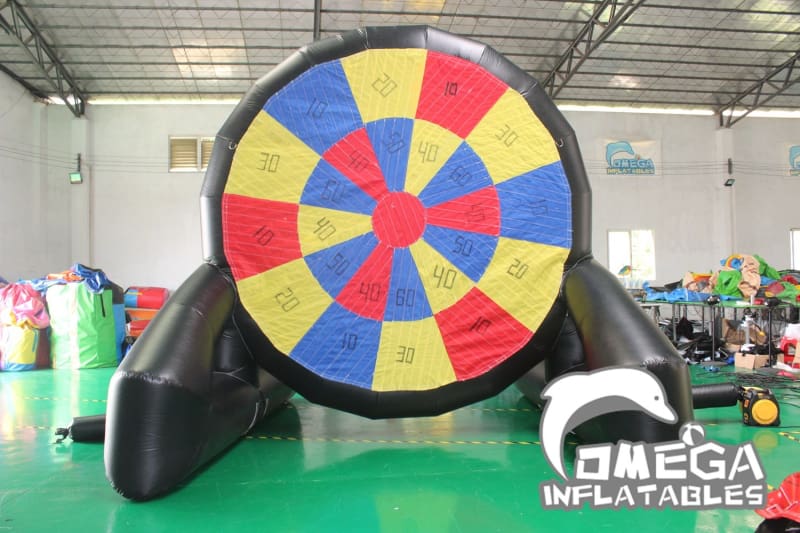 Inflatable Soccer Dart Board (Double-Sided) with Velcro Balls - Omega Inflatables