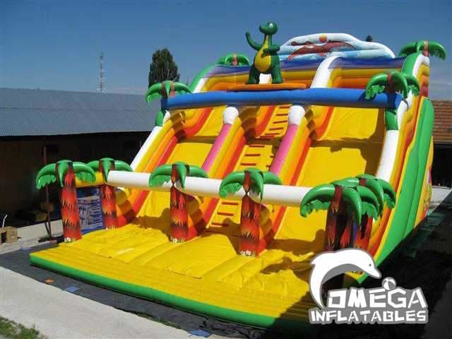 Inflatable Surfing Dragon Slide