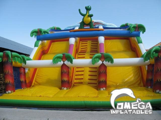 Inflatable Surfing Dragon Slide