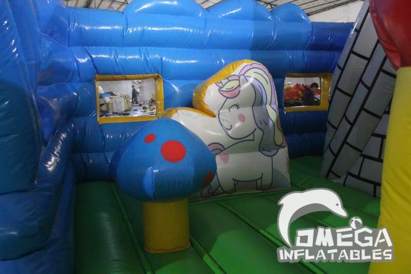 Inflatable Unicorn Kids Playland