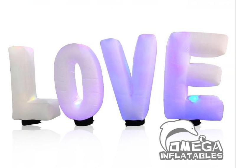 Inflatables letters/pillars/cones
