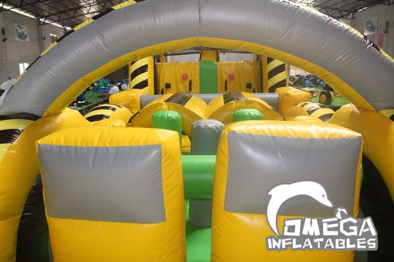 Interactive Toxic Nuclear Inflatable Obstacle Course - Omega Inflatables
