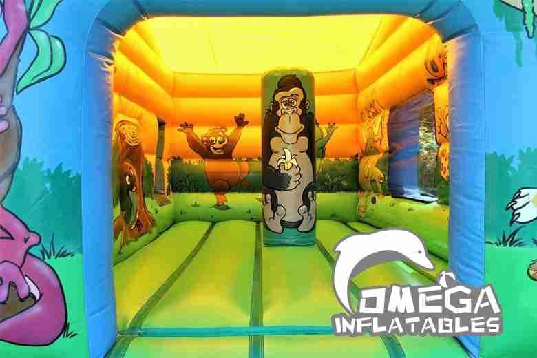 Jungle Bouncy Castle With Slide