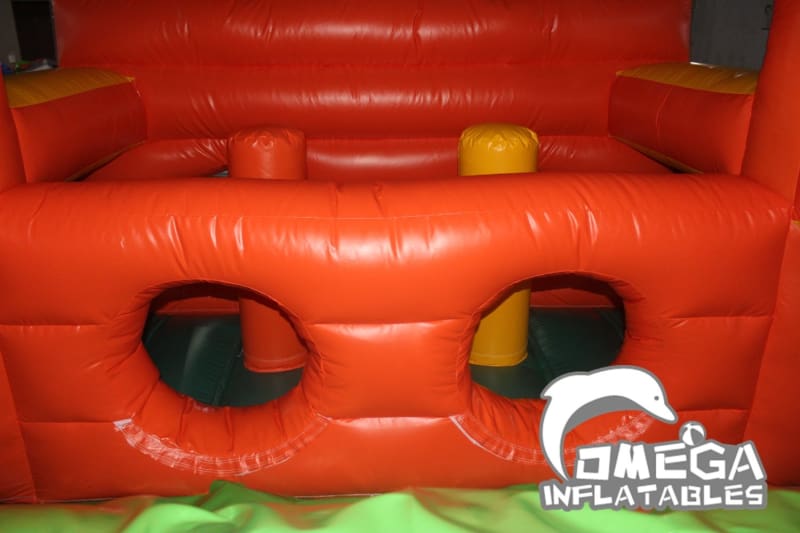 Jungle Fun Run Inflatable Obstacle Course  (Small Version) - Omega Inflatables