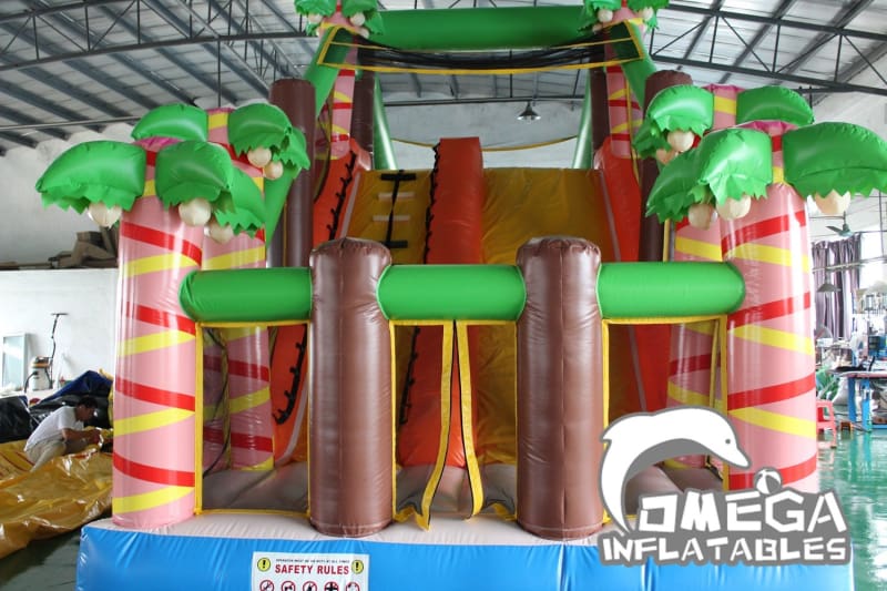 Jungle Monkey Cliff Jump - Omega Inflatables