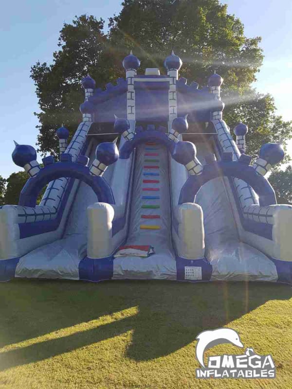 Medieval Inflatable Rides Omega Inflatables Factory - Medieval Double Lane Slide