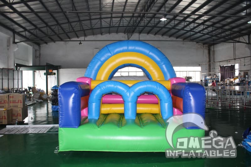 Omega Inflatables Factory - Mini Multi-Colored Inflatable Obstacle Course
