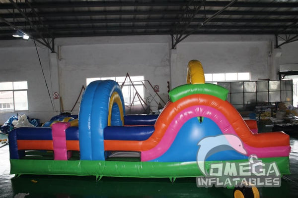 Omega Inflatables Factory - Mini Multi-Colored Inflatable Obstacle Course