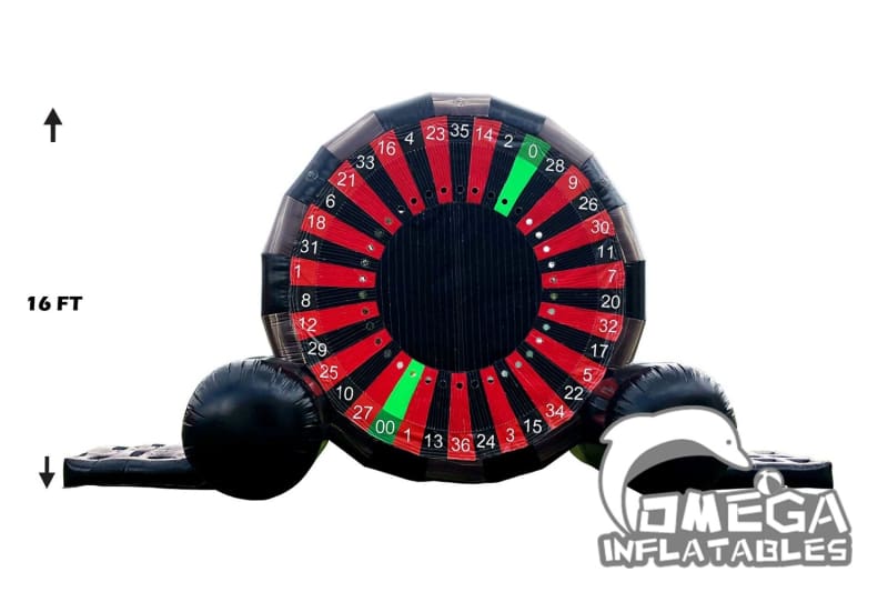 Mult-Use 16FT Roulette Dart/Movie Screen/Side Game + LED Pocket/Roulette Table Banner