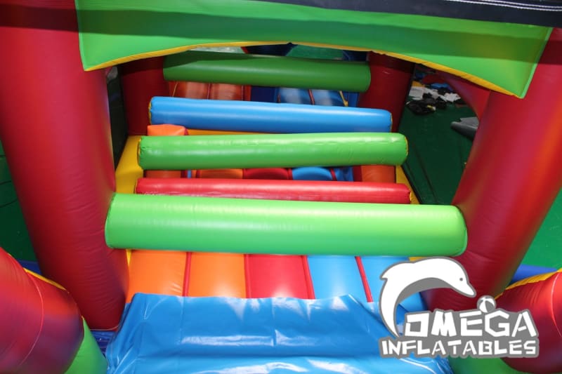 Omega Inflatables Factory - Outdoor Bricks Inflatable Obstacle Course