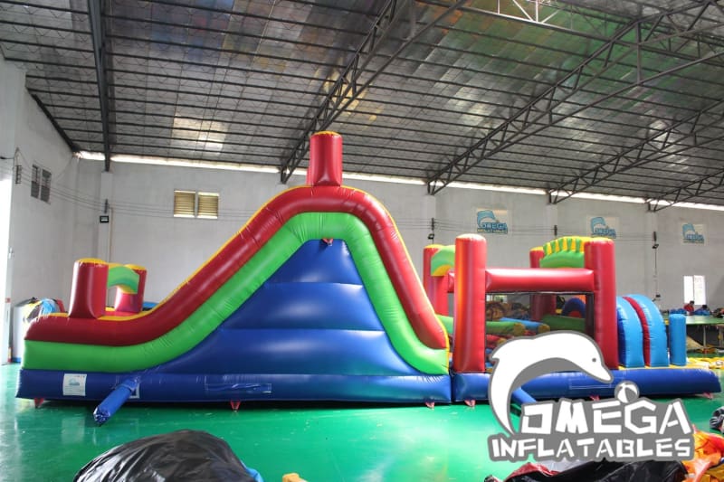 Omega Inflatables Factory - Outdoor Bricks Inflatable Obstacle Course