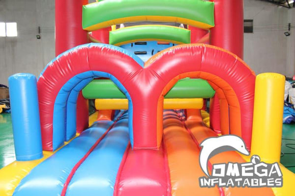 Omega Inflatables Factory - Outdoor Bricks Inflatable Obstacle Course