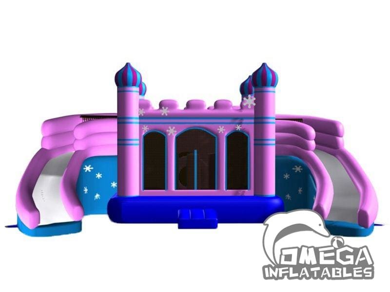 Pink Castle With Double Slides