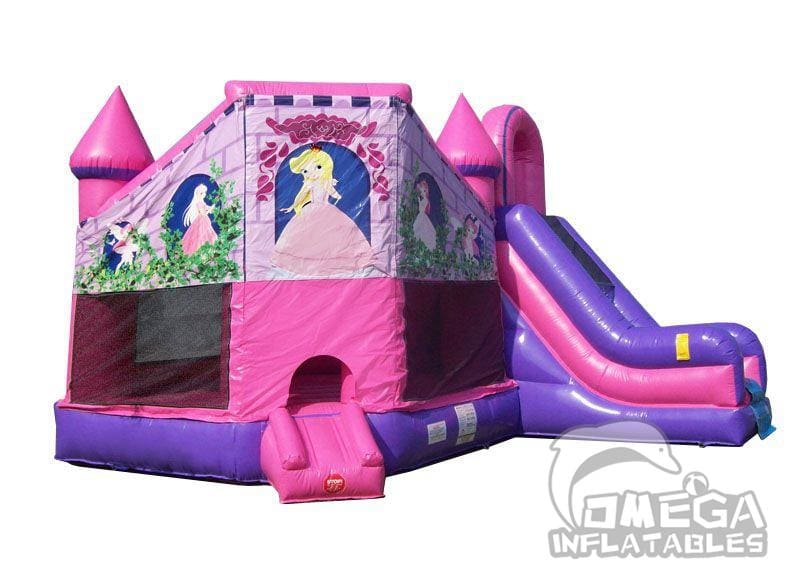 Omega Inflatables Factory - Pink Princess Inflatable Combo