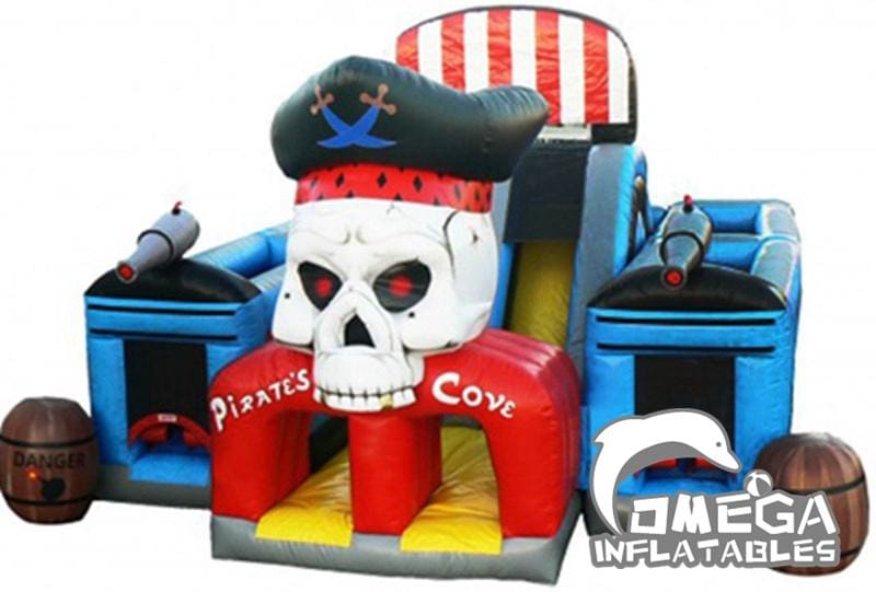 Pirate Inflatable Obstacle Course Omega Inflatables Factory - Pirate Obstacle Course