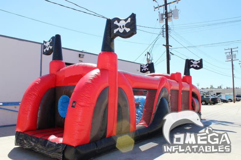 Pirate Inflatable Obstacle Course Omega Inflatables Factory - Pirate Obstacle Course