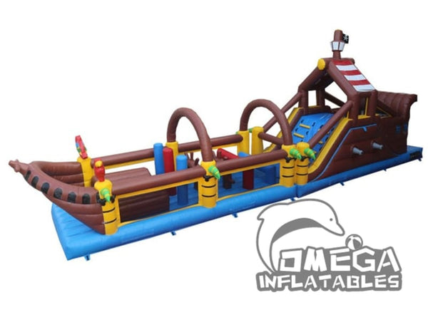 Pirate Inflatable Obstacle Course Omega Inflatables Factory - Pirate Ship Inflatable Obstacle Course