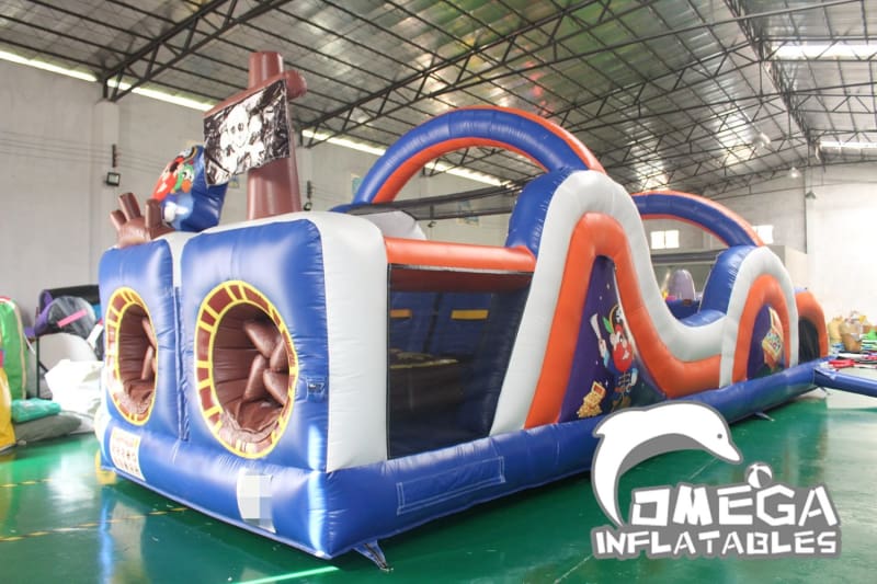 Pirate Ship Inflatable Obstacle Course