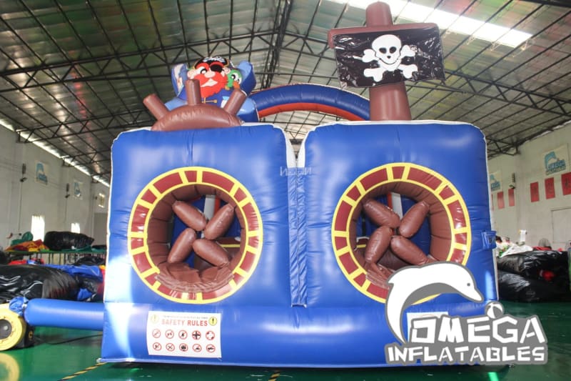 Pirate Inflatable Obstacle Course Omega Inflatables Factory - Pirate Ship Inflatable Obstacle Course