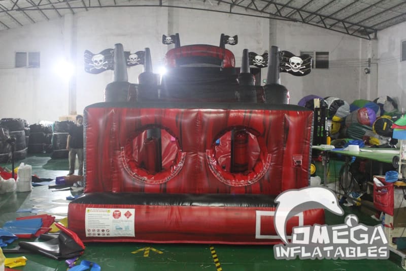 Pirate Inflatable Obstacle Course Omega Inflatables Factory - Pirate Ship Obstacle Course