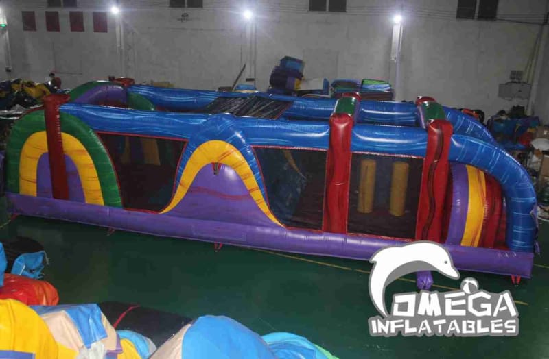 Purple Marble Obstacle with Removable Pool