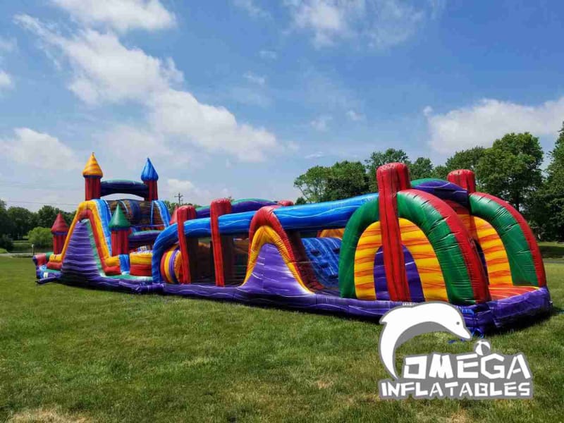 Purple Marble Obstacle with Removable Pool