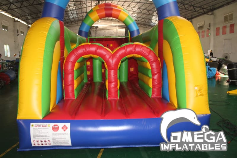 Rainbow Inflatable Obstacle Course