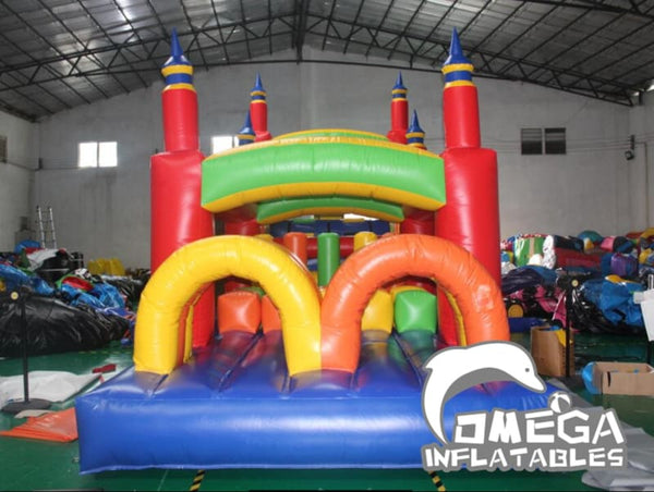Omega Inflatables Factory - Rainbow Race Inflatable Obstacle Course ...