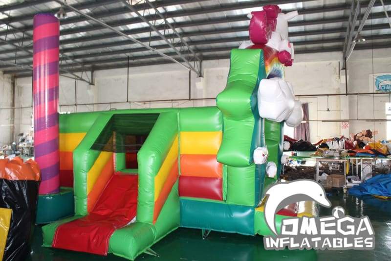 Rainbow Unicorn Inflatable Bouncy Castle