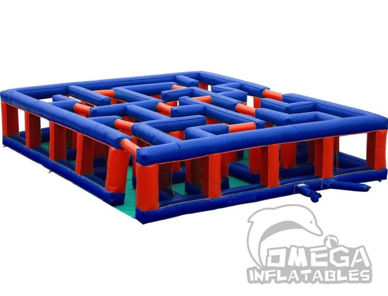 Red and Blue Inflatable Maze