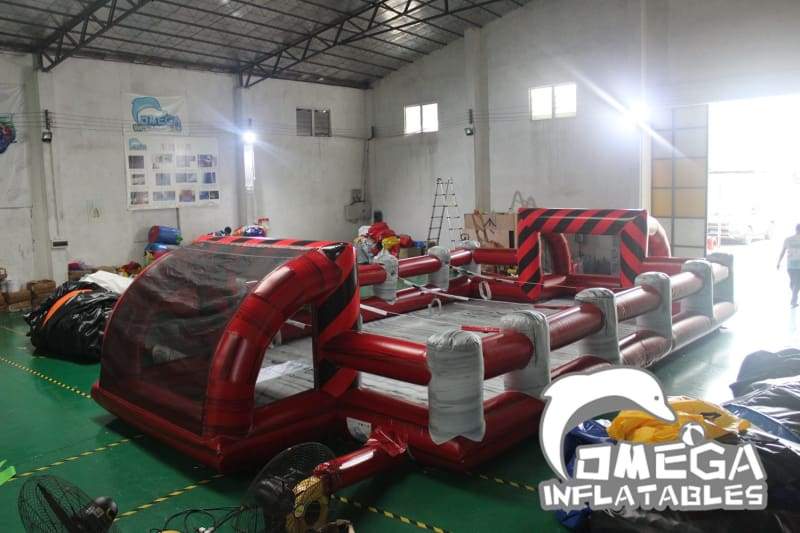 Omega Inflatables Factory - Red Marble Human Football