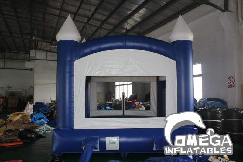 Royal Blue and White Bounce House