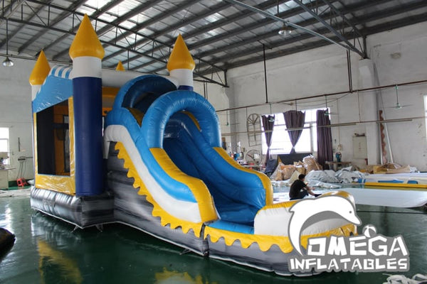 Omega Inflatables Factory - Skyline Castle Wet Dry Combo