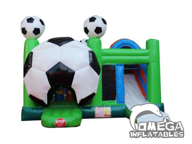 Soccer Bounce House With Slide