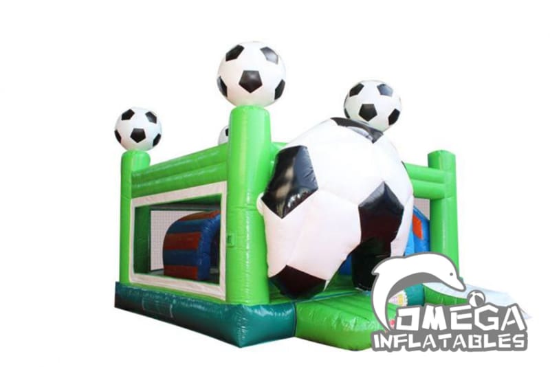 Soccer Bounce House With Slide