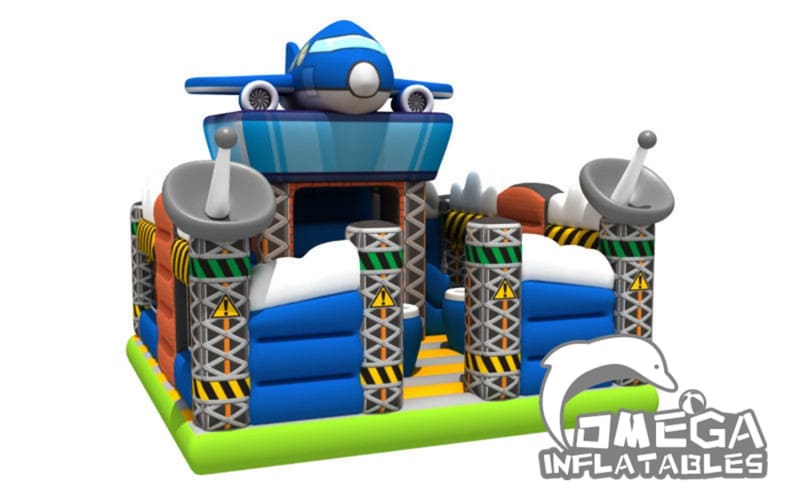 Spaceship Themed Inflatable Jump House