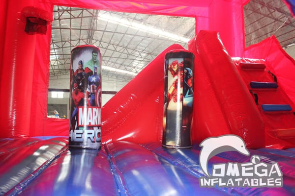 Omega Inflatables Factory - Super Heroes Inflatable Combo