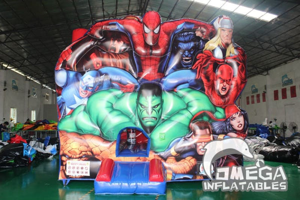 Omega Inflatables Factory - Super Heroes Inflatable Combo