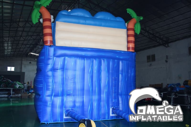 Tropical Flamingo Inflatable Water Slide